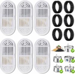  Macska itatókút szűrő, 6 darabos, kompatibilis, 3, 2 literes (MK-ZDLX-6P)