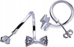 Lovrin Ezüst fülbevaló 925 masni cirkónia kövekkel 3, 80g női ezüst látványos (Lovrin 48256)