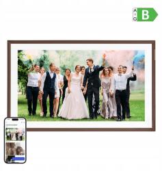 Arzopa Digitális Képkeret D156 15, 6 Hüvelykes Fényképekhez És Videókhoz, Magas (D156 Dark Brown)