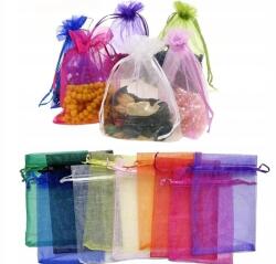  Organza Zsákok Kis Ajándékzsákok Ünnepekre Esküvőre 10 Szín 100 Db (Uxxu7891529)