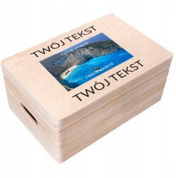 Creative Deco Gravírozott doboz születésnapi ajándék fényképpel és szöveggel uv nyomtatás 30x20x14 (JANCDSD130CUSTOMWISHTEXTPHOTOBOXFBM)