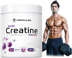HERKULES Tiszta Kreatin Por 250g Mono Természetes Erő Növekedés Fejlődés