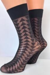 PREDA Mintás női térdzokni Preda 20 Den Fekete 2 Pár Mintás (5908256862)