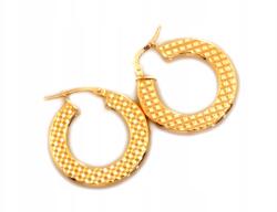 Lovrin Női ezüst 925 karika fülbevaló, aranyozott, 26mm, 3.95g, márkás ékszerész által (63521410)