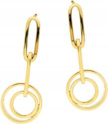 Lovrin Arany függő fülbevaló 585 karika bedugós stiftes kör fülbevaló ajándékba, ízléses (Lovrin 58539)