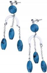 Lovrin Ezüst fülbevaló 925 kék golyókkal 6, 40 időtálló ajándék (Lovrin 47284)