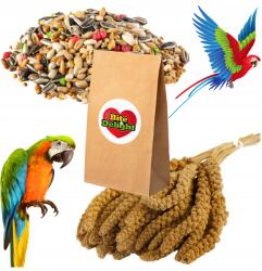  Papagájeledel 25kg 1kg fehér szenegáli köles hullámos papagájoknak és nimfapapagájoknak