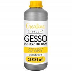 Creative Deco Szürke akril gesso festőalapozó, primer festékekhez, festéshez 1L