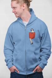  D&b Unisex Hoodie ZIPPO00025 Girl Világoskék-Méret M