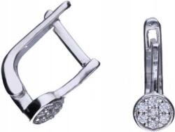 Lovrin Női ezüst fülbevaló 925 kerek cirkónia kövekkel, 1, 94g, divatos ezüst ékszer (Lovrin 47588)