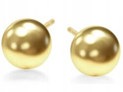 Lovrin Arany fülbevaló 585 sima félgömb 6mm-es stekkeres kövek nélkül ajándékba