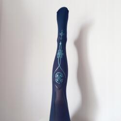 Levante Olasz mintás harisnya Levante 50 den mikroszálas, sötétkék méret 3/4