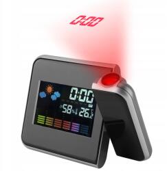 LCD Időjárás Állomás Projektorral, Óra, Ébresztőóra, Usb (JY20413-01)