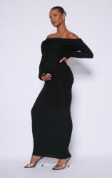 Prettylittlething Kismama Ruha Bordázott Kötött Nyitott Vállú Prettylittlething 38