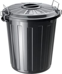 Rotho Műanyag szemeteskosár, Rotho, 25l, fekete (1784608851)