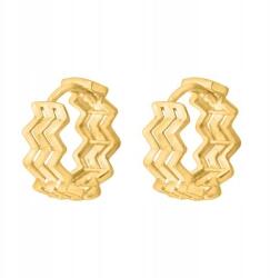 Lovrin Arany 585 Fantázia Fülbevaló, finom karika, stílusos kiegészítő (61112248)