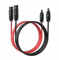  Napelemes hosszabbító kábel 2x9 m Piros és fekete IP67 Önzáró csatlakozók (B0BFDC9DFB)
