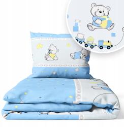 Ankras Ágyneműhuzat 135x100 Gyerek 2EL 100x135 Kiságyhoz (CIASTECZKO P-2 135/100 40/60 NIEBIESKI)