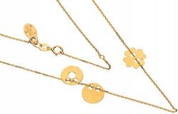 Lovrin Ezüstözött, 925-ös ezüst nyaklánc lóherével, 2, 25g, elegáns, divatos design (Lovrin 53740)