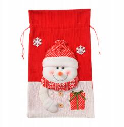 Allbag Zsák Karácsonyi Ajándéknak Gyerekeknek Mikulás 35x55 cm Piros (WOREK)