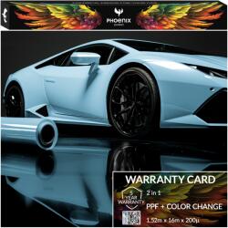  Színes Ppf fólia Phoenix Protect Színváltó autó Gloss Glacier Blue (Folia PPF Gloss Glacier Blue 152cmx16m)