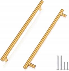  Probrico Szekrényfogantyúk 5 darabos szett 22, 5 cm Arany színű (B0B6FJRX6G)