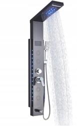 QY Led zuhanypanel vízesés funkcióval, Fekete színben (HFT8005)