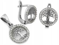 Lovrin 925-ös ezüst női ékszerszett szerencsefa fülbevalóval és medállal (Lovrin)