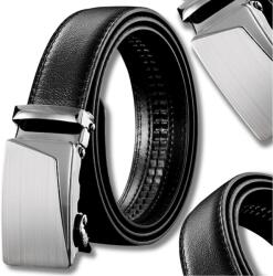 EdiBazzar Automata Férfi Öv fém csat öko bőr automata fekete (H35_H)