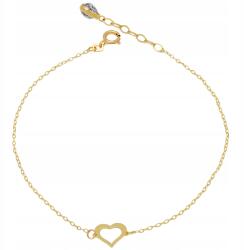 Lovrin Arany karkötő 585 szív medállal, fehér keretes cirkónia kövekkel ajándékba (64285763)