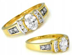 Lovrin Arany gyűrű 585-ös cirkónia kövekkel r17 2.79g eljegyzésre és ajándékba (62097526)