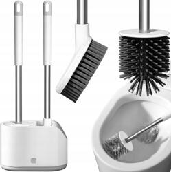 Ruhhy szilikon kefe és WC-kefe állvánnyal, 2 darabos készlet (24377)