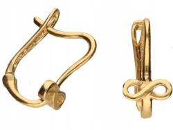 Lovrin Arany 585-ös végtelen jel fülbevaló angol kapcsos, ajándékba, 14 karátos (LOVRIN)