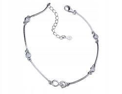 Lovrin 925-ös ezüst karkötő végtelen jellel és cirkóniával, elegáns design ajándékba (Lovrin 49448)