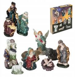  Betlehemi figurák karácsonyra, kerámia, 10 cm, 11 darabos készlet (B016DS3F90-1)