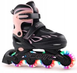 SUOTU Dziecięce rolki regulowane Suotu 28-31 świecące kółka Led (S79)