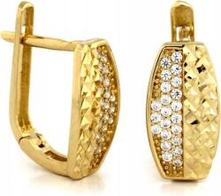 Lovrin Arany fülbevaló 585 angol kapcsos, elegáns, ajándéknak is kiváló, 14 karátos