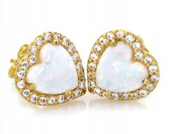 Lovrin Női arany fülbevaló 585-ös finomságú, csillogó cirkóniával, mutatós ajándék anyukáknak (62569236)