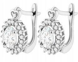 ZŁOCISTO Fehér Arany Fülbevaló Laboratóriumi Gyémántok Angliakapcsos 585 Ajándék (DLA DZIEWCZYNY NARZECZONEJ) - allegro - 325 500 Ft