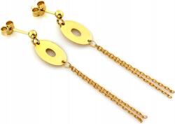 Lovrin Arany fülbevaló 585 hosszú lógó stekkeres 14K elegáns ajándéknak