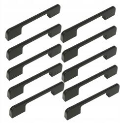 B&B 10 db Fekete bútorfogantyú 96 mm szekrény- és fiókgombok bútorokhoz (Z10 U106 L96 CZ)