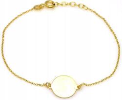 Lovrin 925-ös ezüst karkötő, aranyozott, divatos mintával, kör alakú, charmokkal (Jubiler Lovrin)