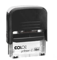 COLOP Bélyegző C30 Colop fekete átlátszó ház/natúr párna (15314080) - bestoffice