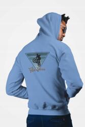  D&b Unisex Hoodie ZIPST00214 Bike Világoskék-Méret M
