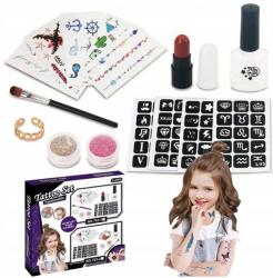 Toys Tetováló Készlet Stúdió Csillámtetoválás Lemosható Matricák (Zestaw do Tatuaży Brokatowych)