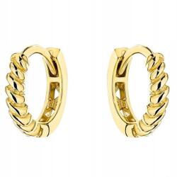 Lovrin Arany fülbevaló 585 karátos karika vésett mintával, zsanéros, elegáns ajándék