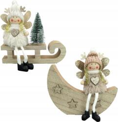  Karácsonyi Dísz Szett Angyal Figurák 2 db 13.5 x 15 cm (B0D9JMS96D)