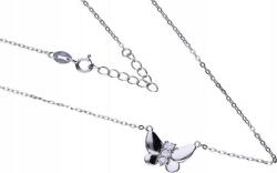 Lovrin Ezüst nyaklánc 925 pillangóval és cirkónia kövekkel, 2, 52g elegáns, divatos design (Lovrin 52240)