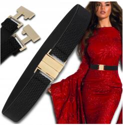 EdiBazzar Divatos elasztikus Öv Női tunika ruha fekete keskeny elegáns (5904555958890)