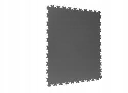 R-Tile Pvc padlólapok garázsba, grafit színű, sima bőr mintázatú, moduláris padló műhelybe (RT4mm)